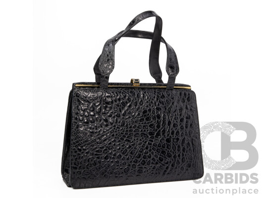Vintage Alligator Skin Hand Bag by Giorgio Doni, Italy