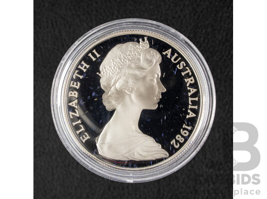 Australian RAM 1982 Silver Proof Ten Dollar Coin, Commonwealth Games .925