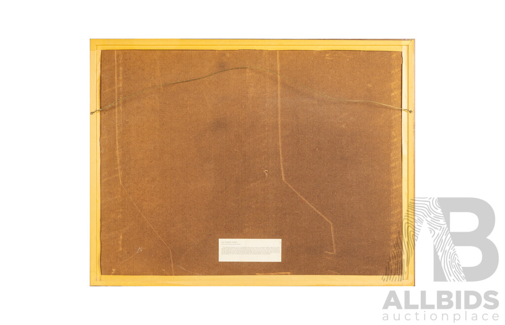 Ainslie Roberts (20th Century, Australian, 1911-1993), The Thunder Stones (1971), Wonderful Editioned Vintage Print After Original Mounted to Hardboard, 54H x 71W cm (frame)