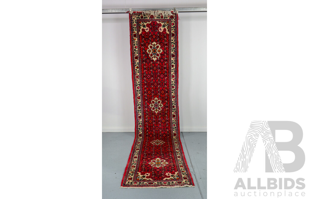 Hand Knotted Tribal Persian Runner Rug