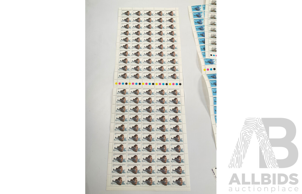 Australian Antartic and Australian Mint Stamp Sheets, Strips, Stamp Packs and First Day Covers