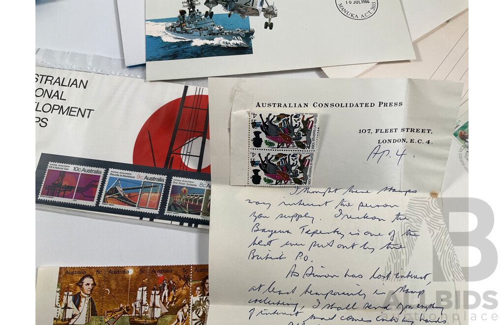 Australian Antartic and Australian Mint Stamp Sheets, Strips, Stamp Packs and First Day Covers