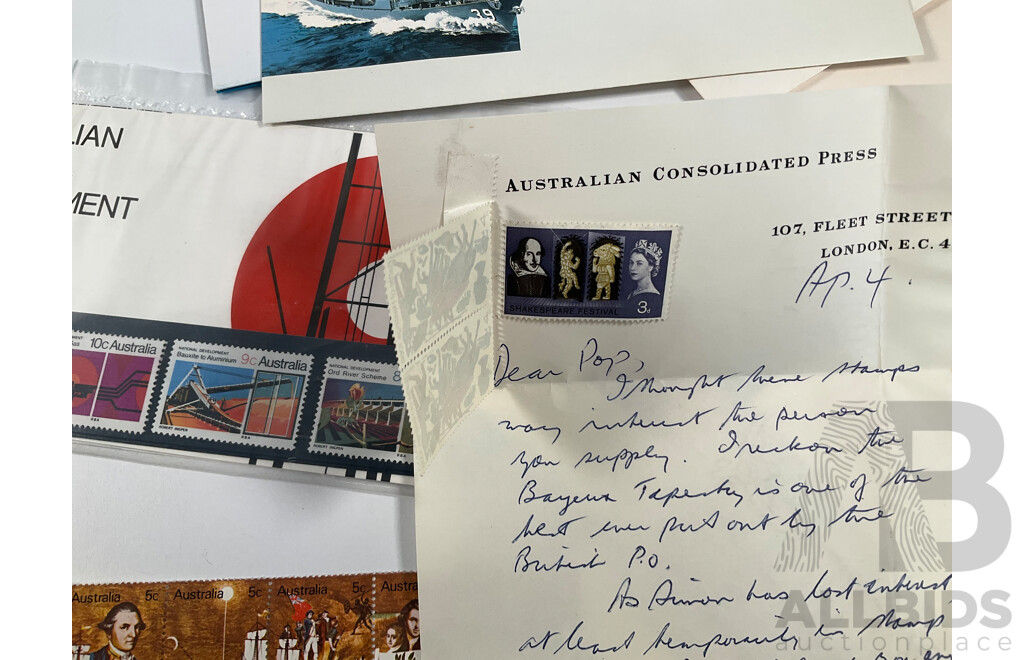 Australian Antartic and Australian Mint Stamp Sheets, Strips, Stamp Packs and First Day Covers