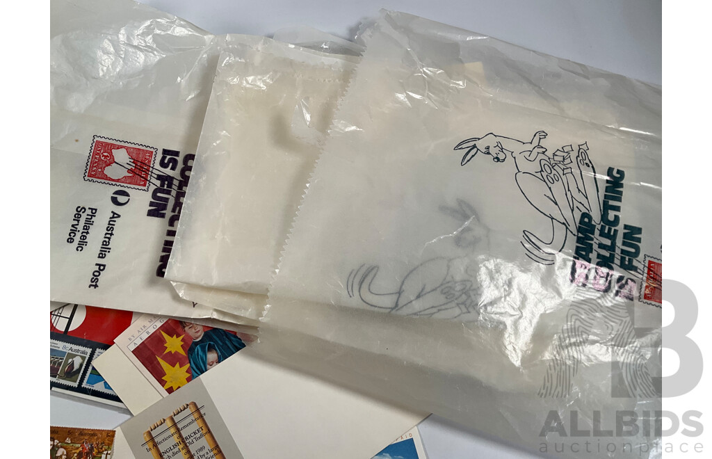 Australian Antartic and Australian Mint Stamp Sheets, Strips, Stamp Packs and First Day Covers