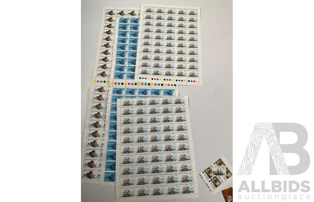 Australian Antartic and Australian Mint Stamp Sheets, Strips, Stamp Packs and First Day Covers