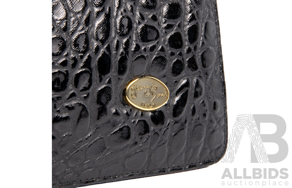 Vintage Alligator Skin Hand Bag by Giorgio Doni, Italy
