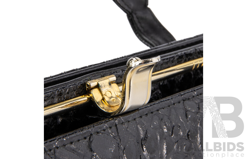 Vintage Alligator Skin Hand Bag by Giorgio Doni, Italy