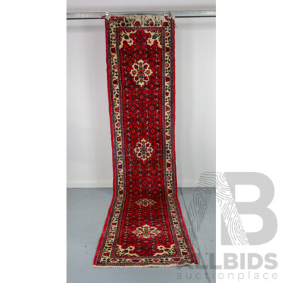 Hand Knotted Tribal Persian Runner Rug