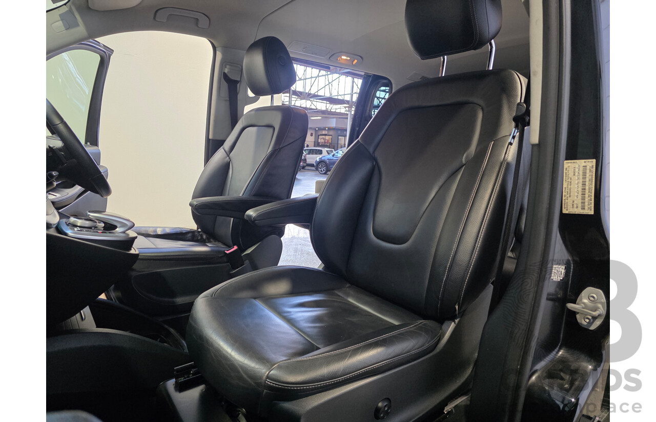 10/2017 Mercedes-Benz V 250d Avantgarde MWB 447 MY17 4d Wagon Obsidian Black Metallic Twin Turbo Diesel 2.1L