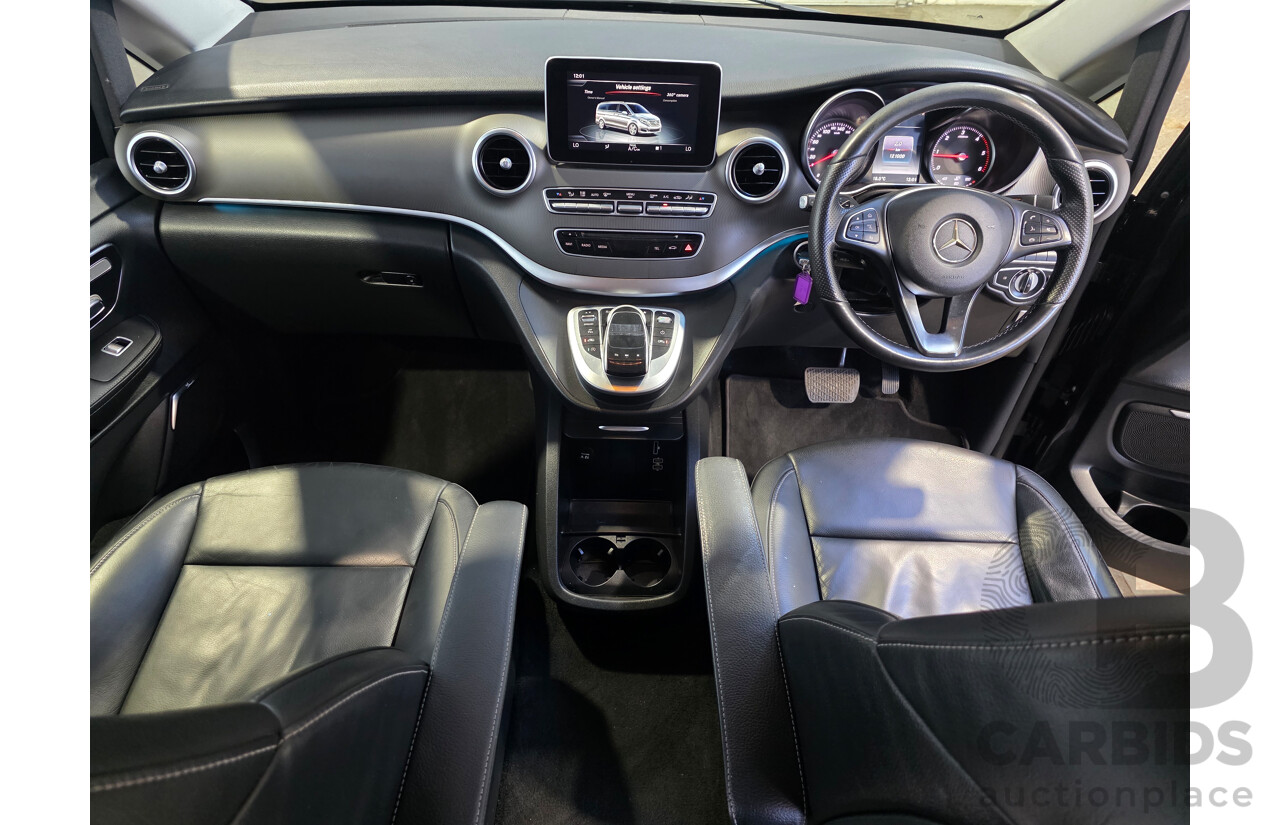 10/2017 Mercedes-Benz V 250d Avantgarde MWB 447 MY17 4d Wagon Obsidian Black Metallic Twin Turbo Diesel 2.1L