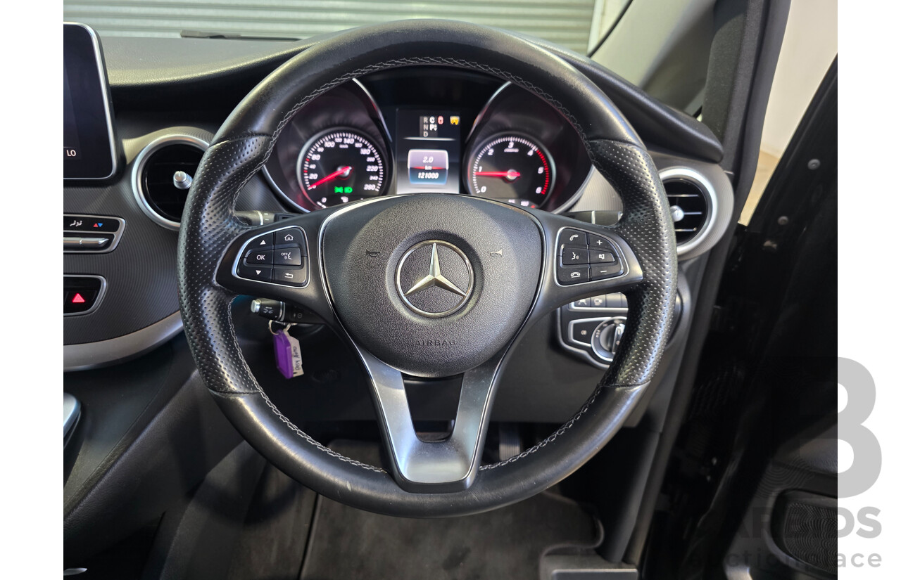 10/2017 Mercedes-Benz V 250d Avantgarde MWB 447 MY17 4d Wagon Obsidian Black Metallic Twin Turbo Diesel 2.1L