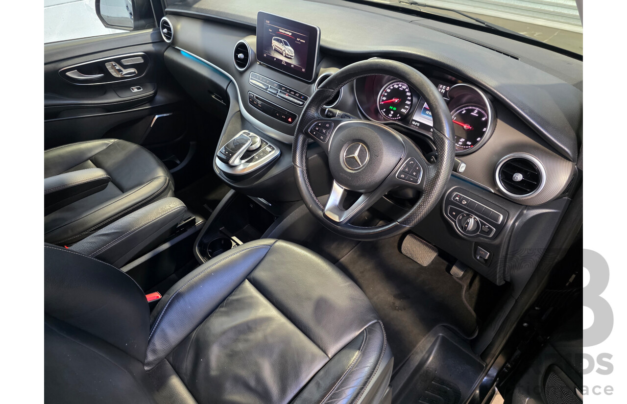 10/2017 Mercedes-Benz V 250d Avantgarde MWB 447 MY17 4d Wagon Obsidian Black Metallic Twin Turbo Diesel 2.1L