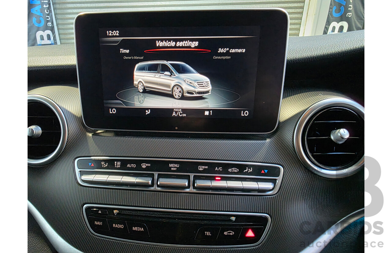 10/2017 Mercedes-Benz V 250d Avantgarde MWB 447 MY17 4d Wagon Obsidian Black Metallic Twin Turbo Diesel 2.1L