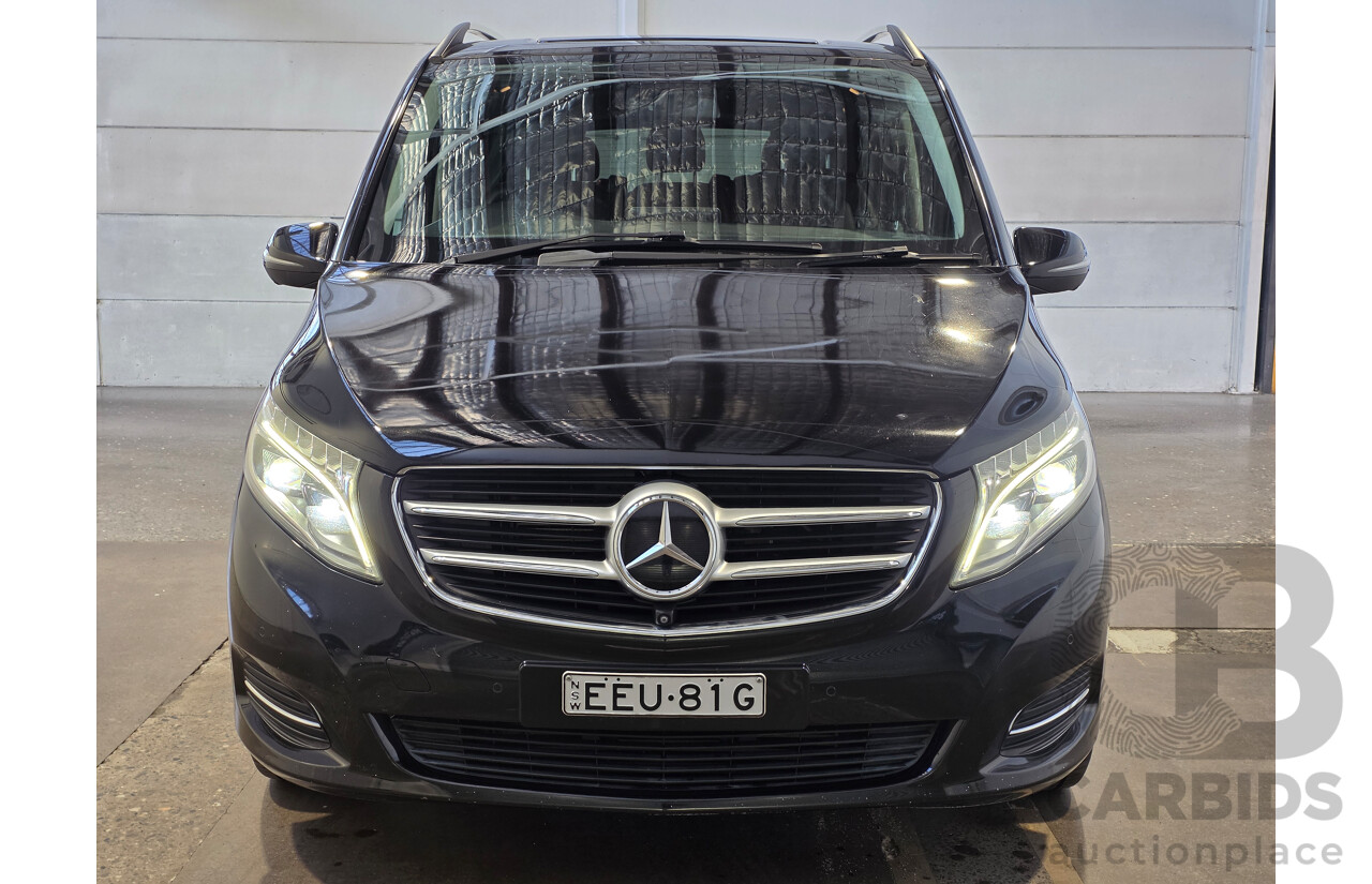 10/2017 Mercedes-Benz V 250d Avantgarde MWB 447 MY17 4d Wagon Obsidian Black Metallic Twin Turbo Diesel 2.1L