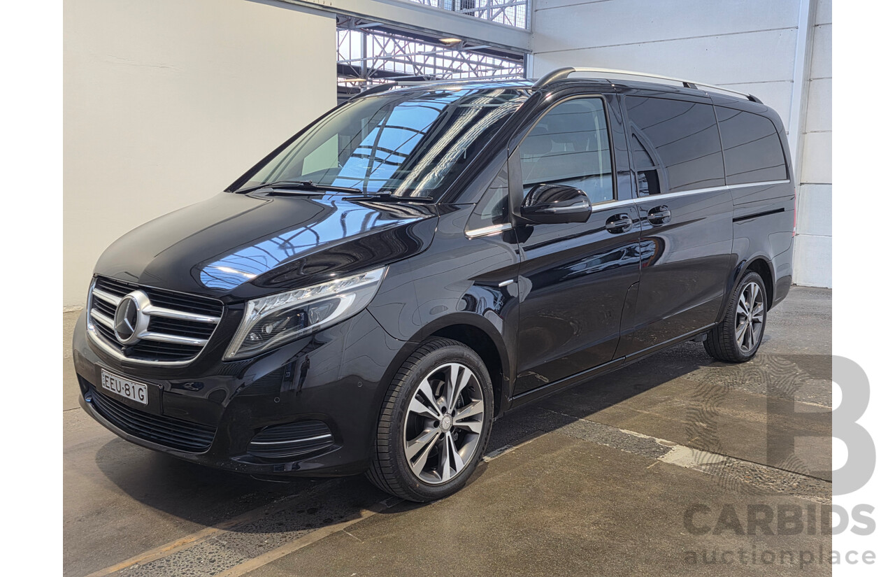 10/2017 Mercedes-Benz V 250d Avantgarde MWB 447 MY17 4d Wagon Obsidian Black Metallic Twin Turbo Diesel 2.1L