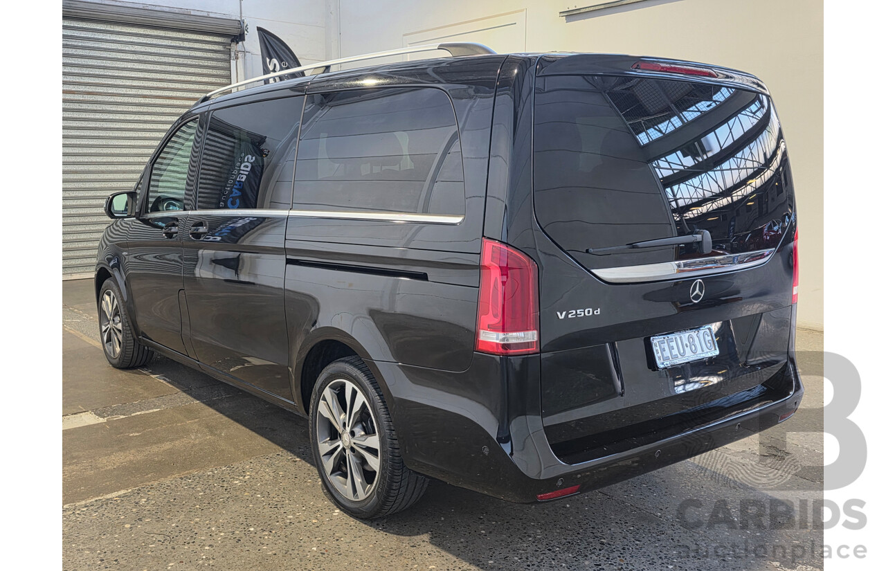10/2017 Mercedes-Benz V 250d Avantgarde MWB 447 MY17 4d Wagon Obsidian Black Metallic Twin Turbo Diesel 2.1L