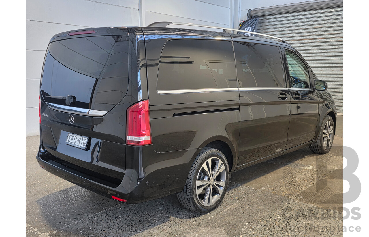 10/2017 Mercedes-Benz V 250d Avantgarde MWB 447 MY17 4d Wagon Obsidian Black Metallic Twin Turbo Diesel 2.1L