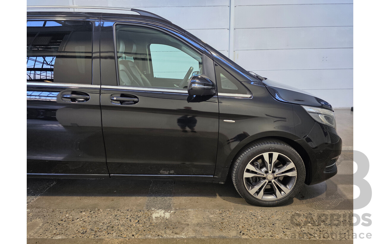 10/2017 Mercedes-Benz V 250d Avantgarde MWB 447 MY17 4d Wagon Obsidian Black Metallic Twin Turbo Diesel 2.1L