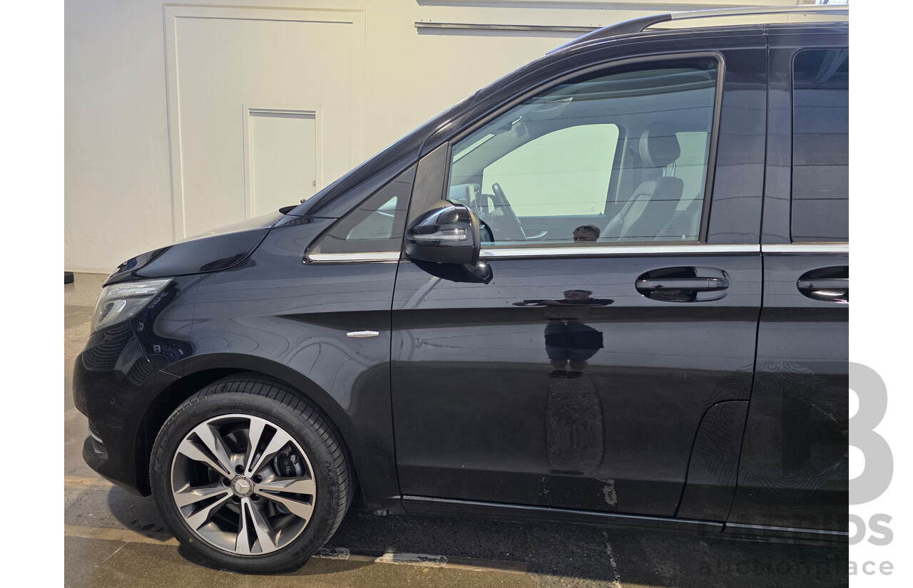 10/2017 Mercedes-Benz V 250d Avantgarde MWB 447 MY17 4d Wagon Obsidian Black Metallic Twin Turbo Diesel 2.1L