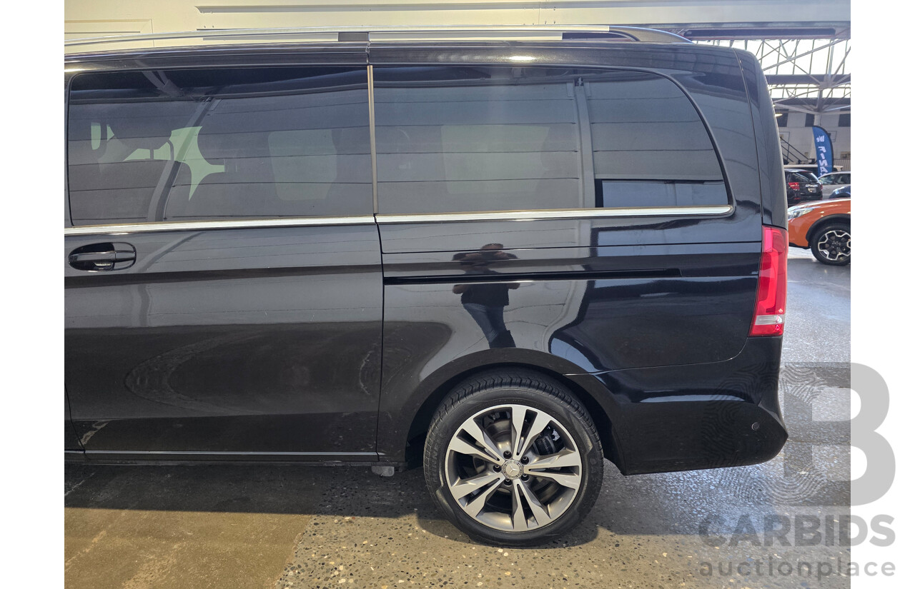 10/2017 Mercedes-Benz V 250d Avantgarde MWB 447 MY17 4d Wagon Obsidian Black Metallic Twin Turbo Diesel 2.1L