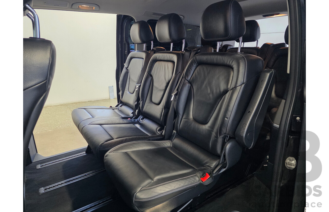10/2017 Mercedes-Benz V 250d Avantgarde MWB 447 MY17 4d Wagon Obsidian Black Metallic Twin Turbo Diesel 2.1L
