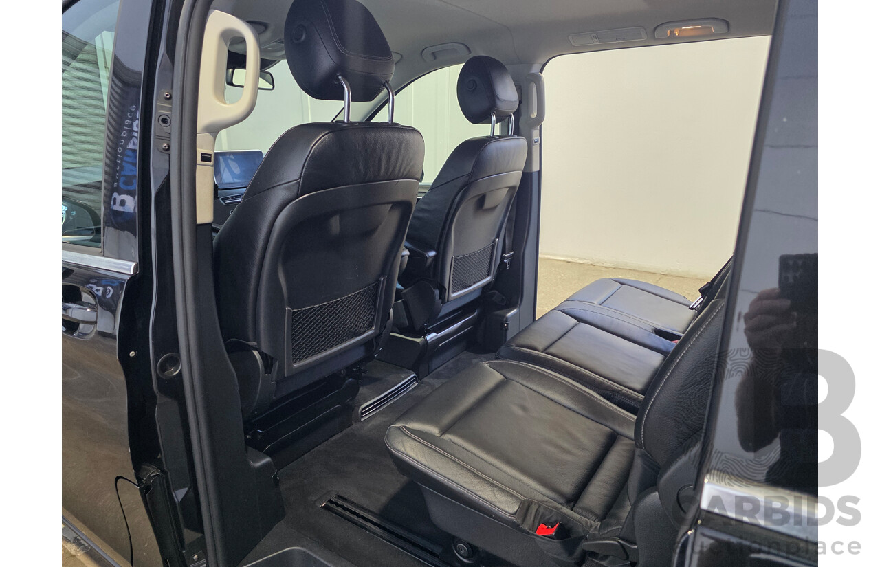 10/2017 Mercedes-Benz V 250d Avantgarde MWB 447 MY17 4d Wagon Obsidian Black Metallic Twin Turbo Diesel 2.1L