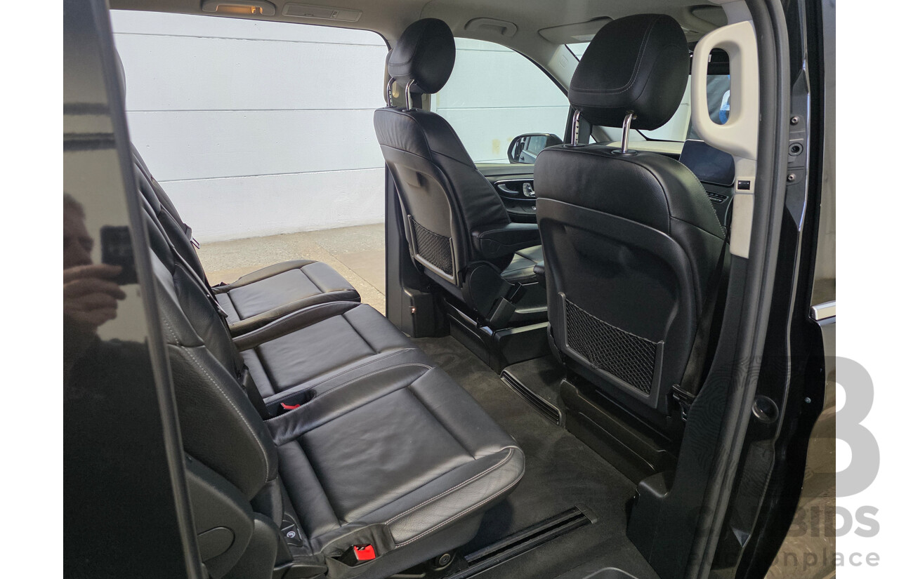 10/2017 Mercedes-Benz V 250d Avantgarde MWB 447 MY17 4d Wagon Obsidian Black Metallic Twin Turbo Diesel 2.1L