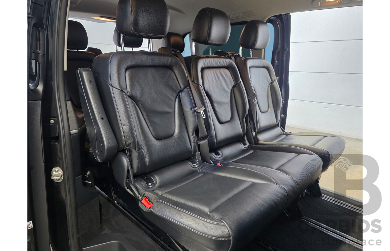 10/2017 Mercedes-Benz V 250d Avantgarde MWB 447 MY17 4d Wagon Obsidian Black Metallic Twin Turbo Diesel 2.1L