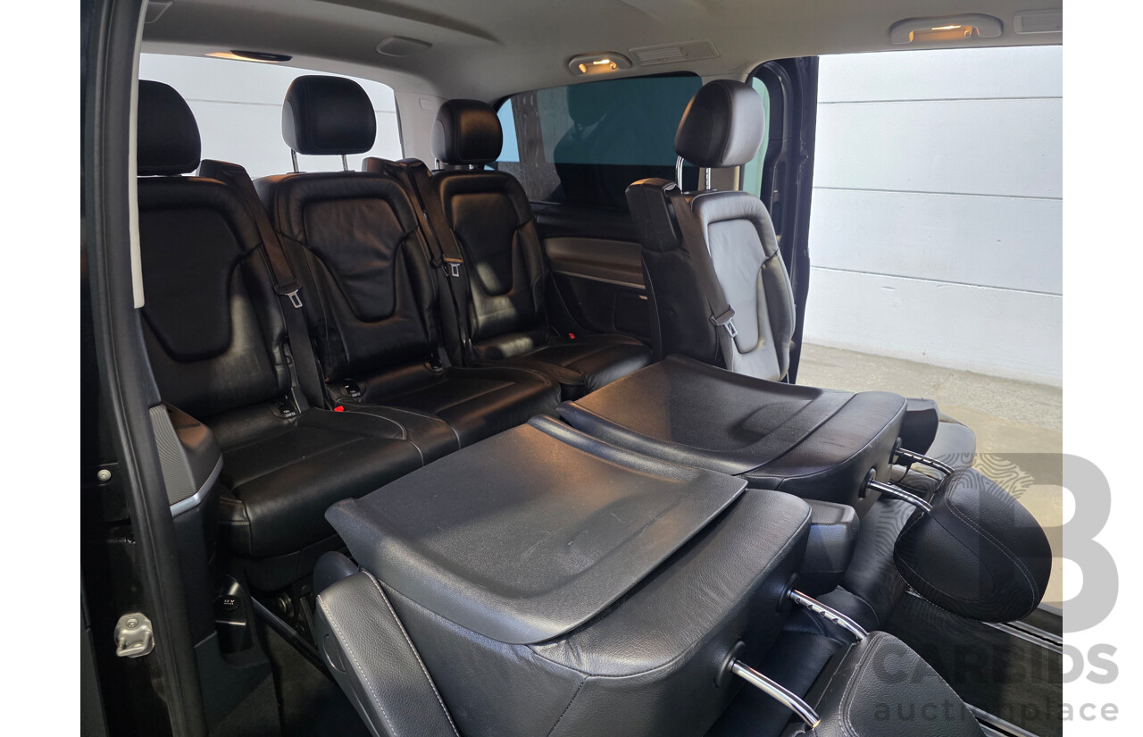 10/2017 Mercedes-Benz V 250d Avantgarde MWB 447 MY17 4d Wagon Obsidian Black Metallic Twin Turbo Diesel 2.1L