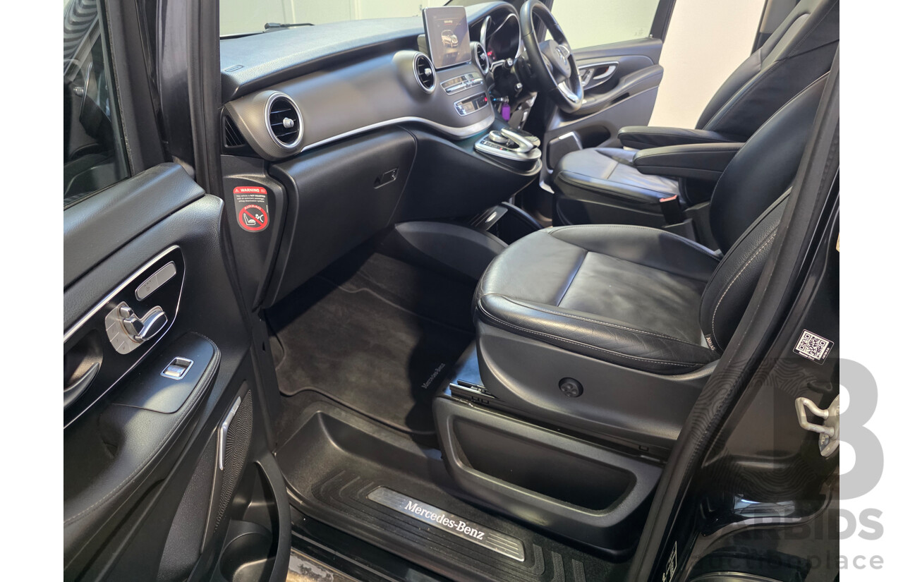10/2017 Mercedes-Benz V 250d Avantgarde MWB 447 MY17 4d Wagon Obsidian Black Metallic Twin Turbo Diesel 2.1L