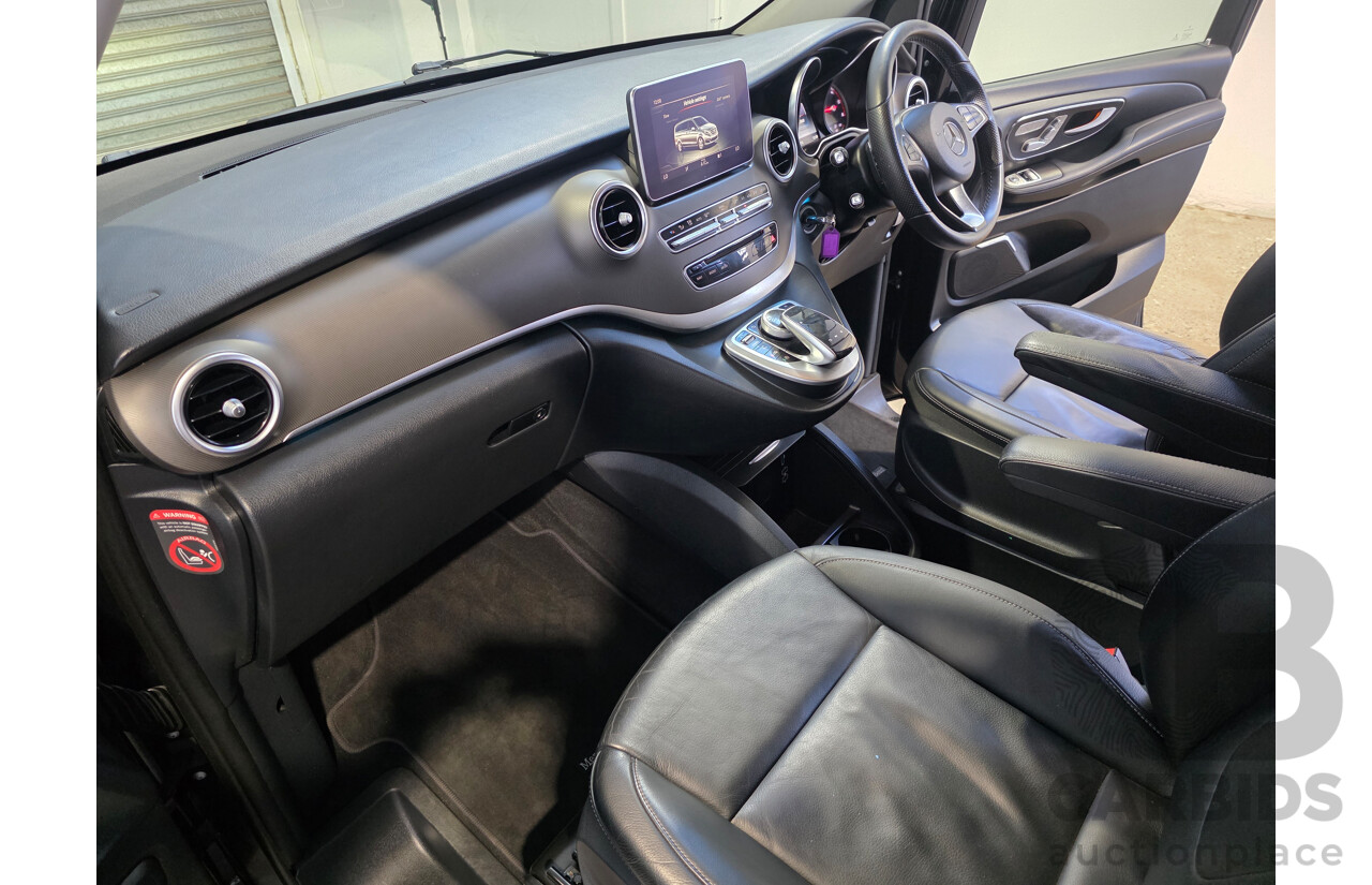 10/2017 Mercedes-Benz V 250d Avantgarde MWB 447 MY17 4d Wagon Obsidian Black Metallic Twin Turbo Diesel 2.1L