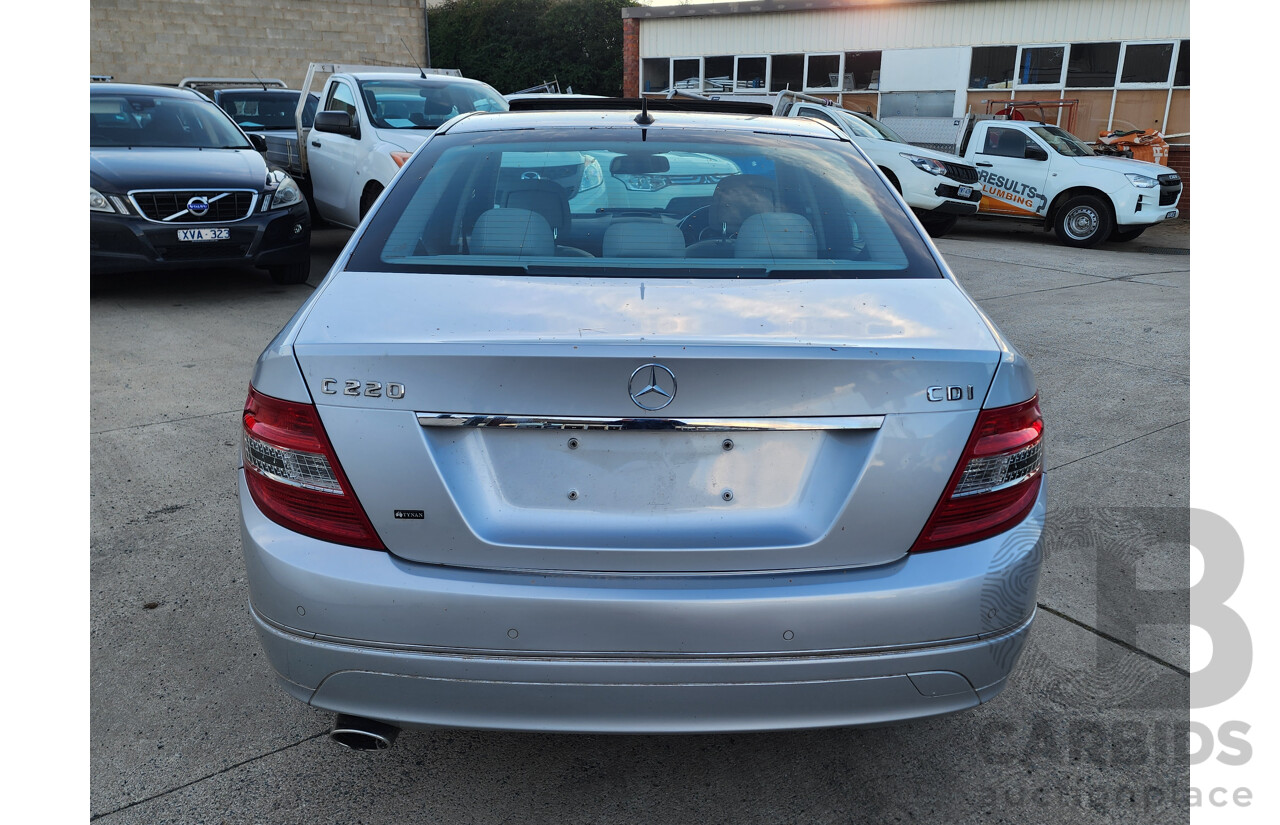 09/2009 Mercedes-Benz C220 CDI W204 4d Sedan Silver 2.1L