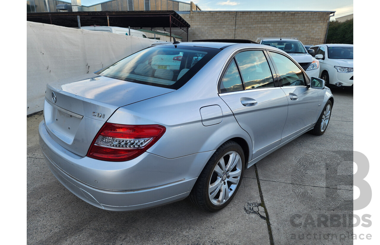 09/2009 Mercedes-Benz C220 CDI W204 4d Sedan Silver 2.1L