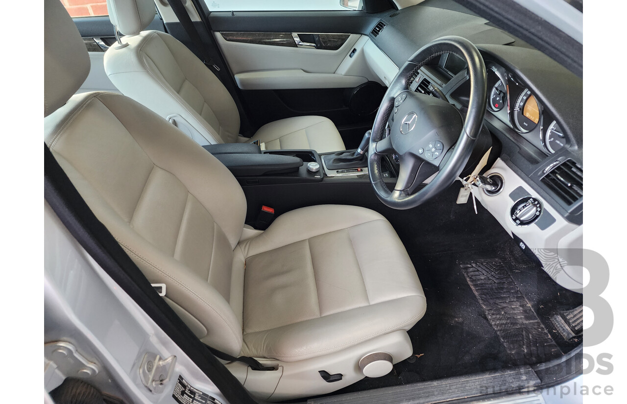09/2009 Mercedes-Benz C220 CDI W204 4d Sedan Silver 2.1L