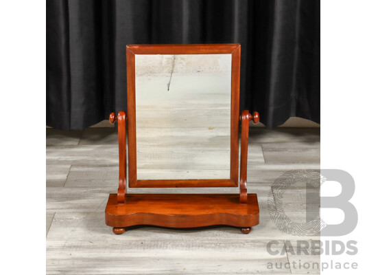 Victorian Mahogany Dresser Top Mirror