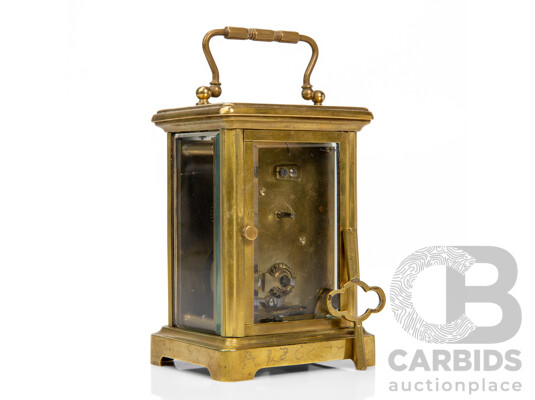 French Brass Carriage Clock