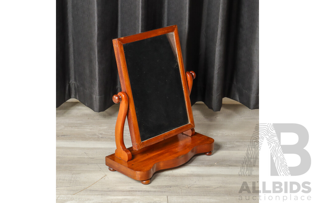 Victorian Mahogany Dresser Top Mirror