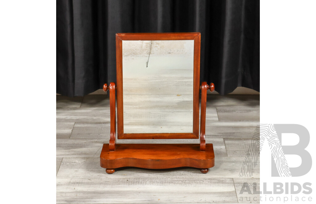 Victorian Mahogany Dresser Top Mirror