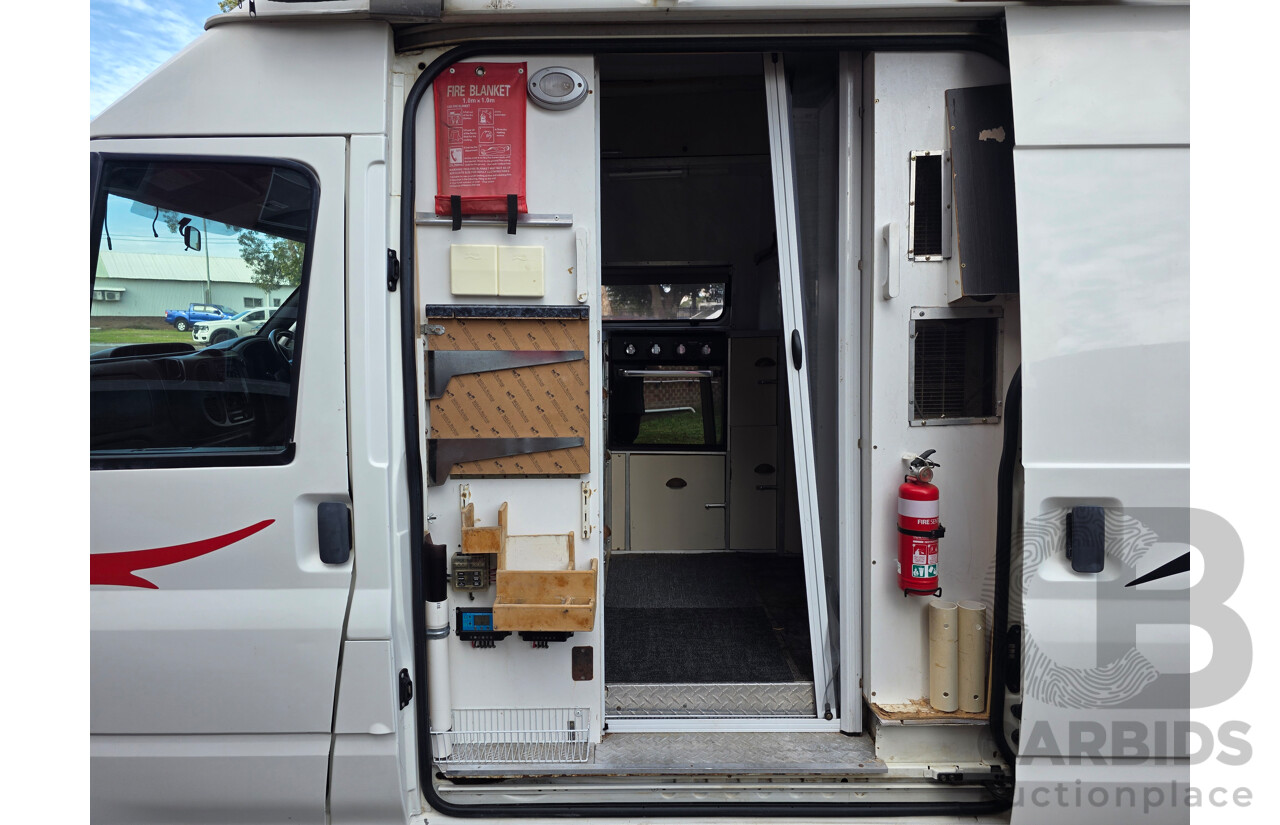 2/2004 Ford Transit MID LWB VH Van Diamond White / Decal Turbo Diesel 2.4L