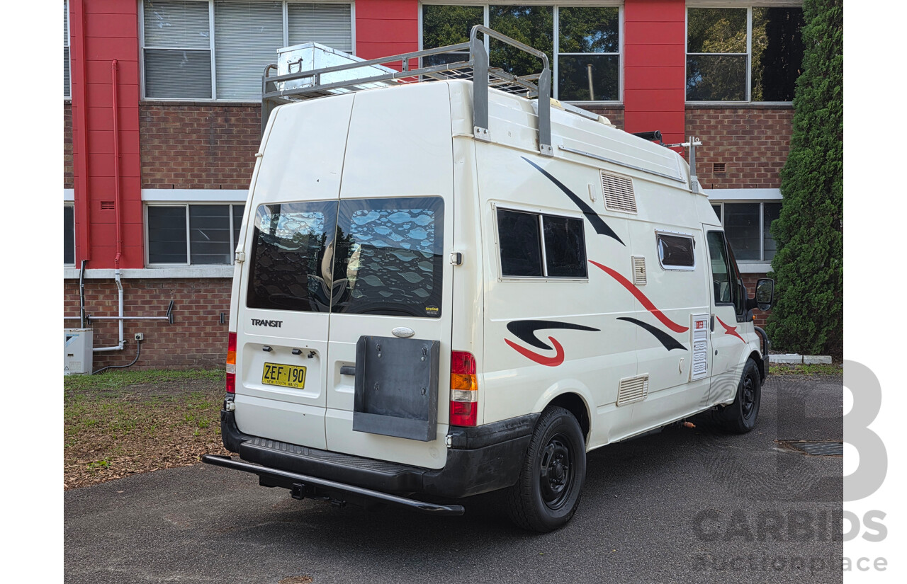 2/2004 Ford Transit MID LWB VH Van Diamond White / Decal Turbo Diesel 2.4L