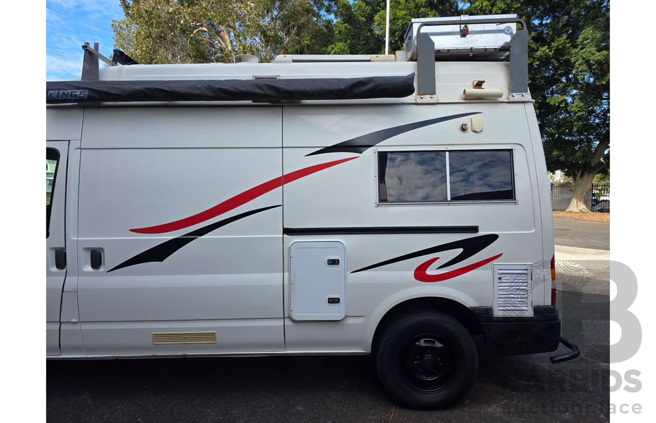 2/2004 Ford Transit MID LWB VH Van Diamond White / Decal Turbo Diesel 2.4L