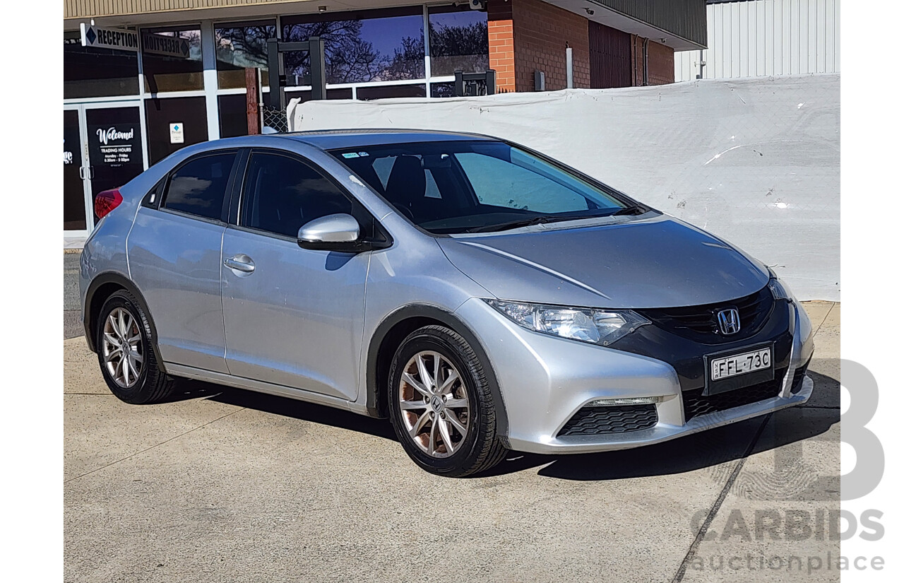 05/2013 Honda Civic Vti-S FK MY13 5d Hatchback Silver 1.8L