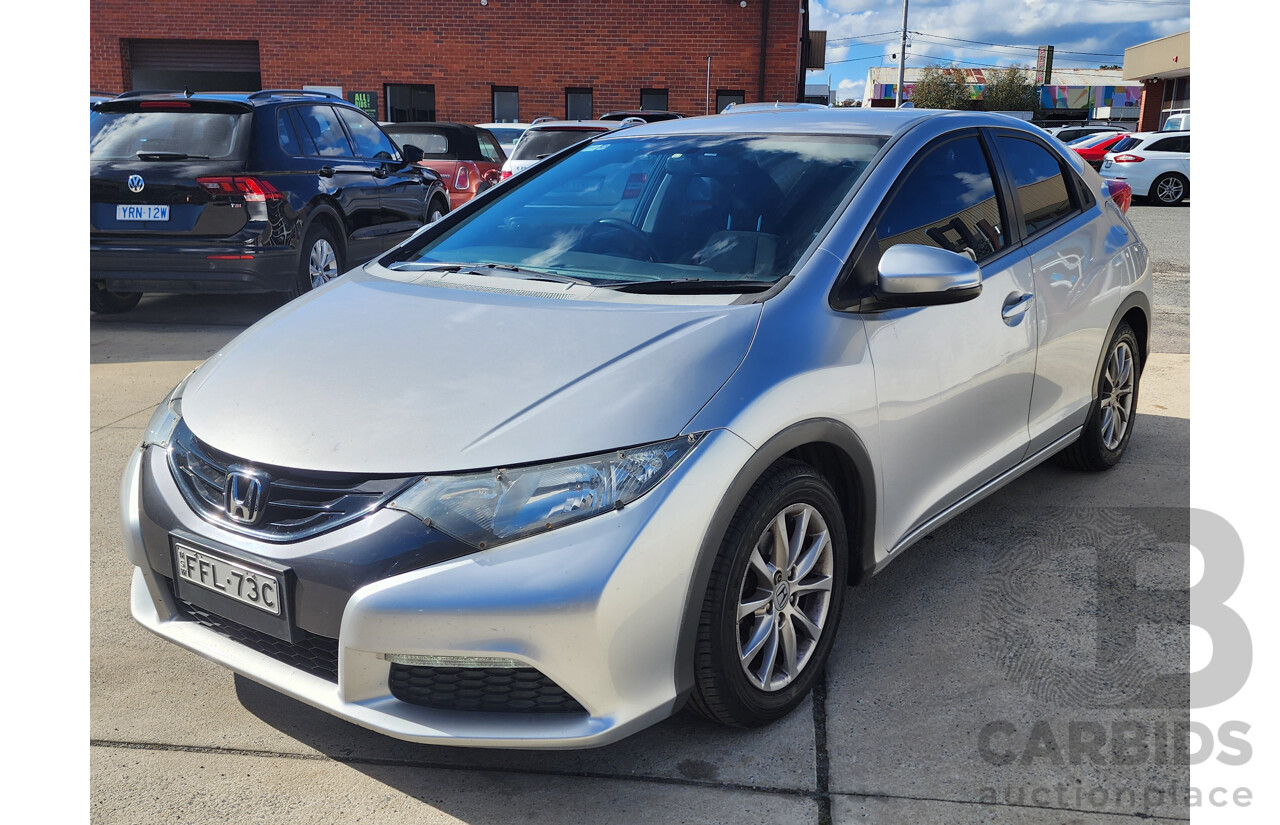05/2013 Honda Civic Vti-S FK MY13 5d Hatchback Silver 1.8L
