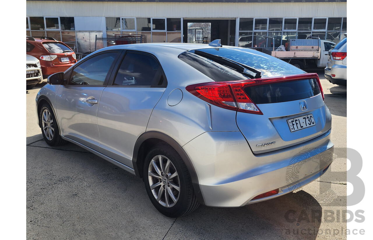 05/2013 Honda Civic Vti-S FK MY13 5d Hatchback Silver 1.8L