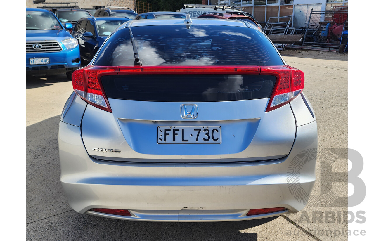 05/2013 Honda Civic Vti-S FK MY13 5d Hatchback Silver 1.8L