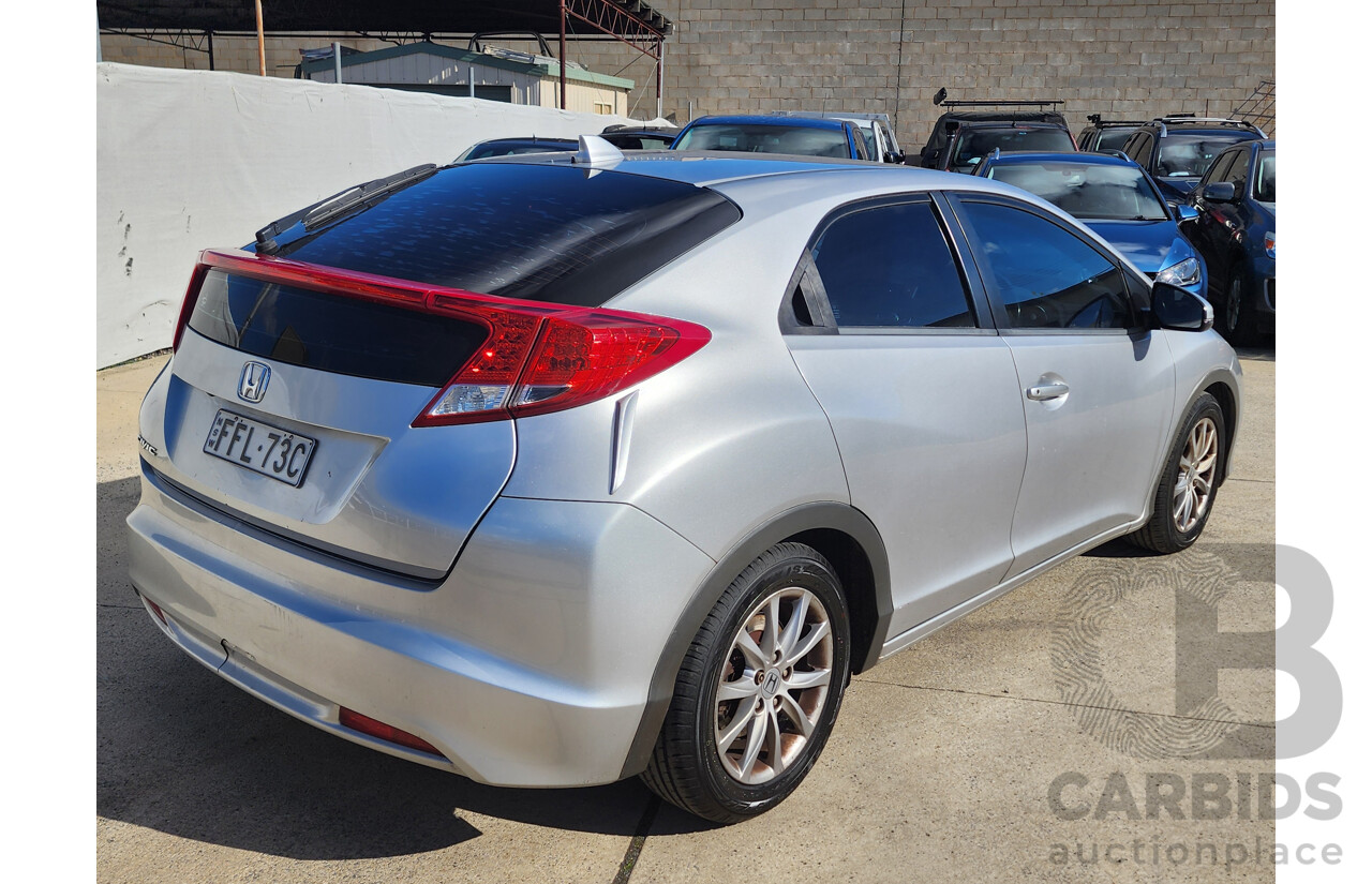 05/2013 Honda Civic Vti-S FK MY13 5d Hatchback Silver 1.8L