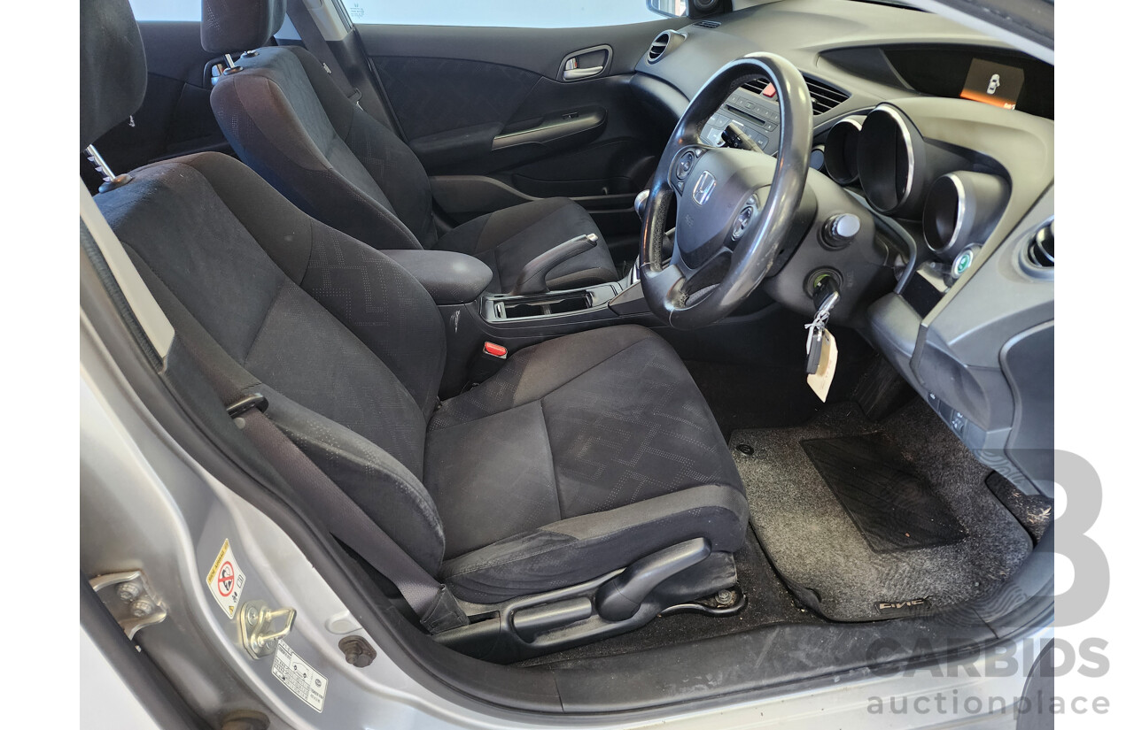05/2013 Honda Civic Vti-S FK MY13 5d Hatchback Silver 1.8L