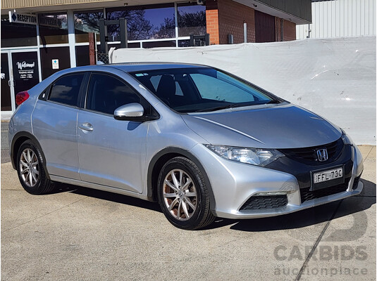 05/2013 Honda Civic Vti-S FK MY13 5d Hatchback Silver 1.8L