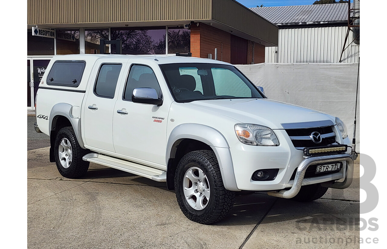 11/2010 Mazda Bt50 BOSS B3000 SDX (4x4) 09 UPGRADE Dual Cab P/Up White 3.0L