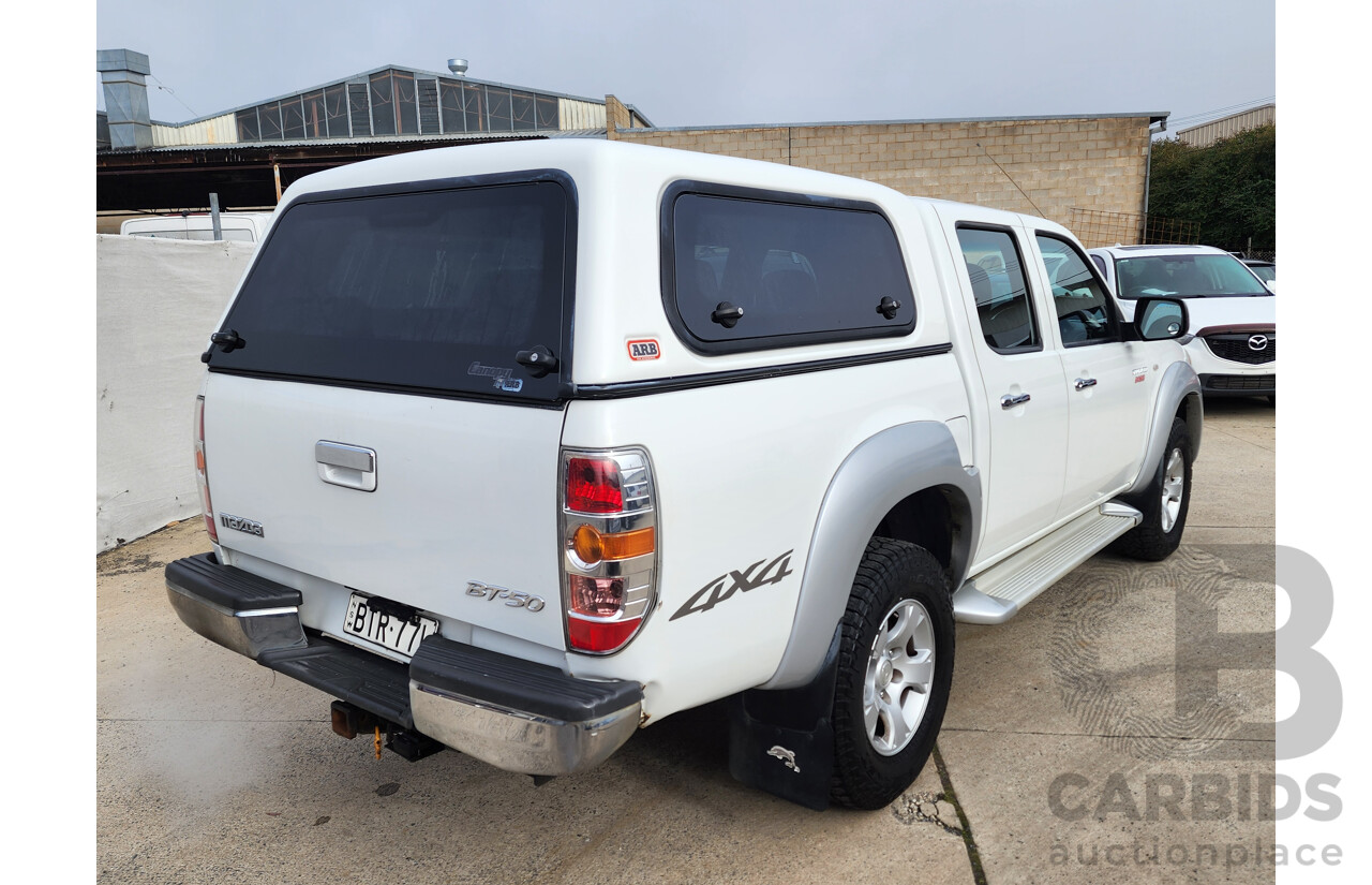 11/2010 Mazda Bt50 BOSS B3000 SDX (4x4) 09 UPGRADE Dual Cab P/Up White 3.0L